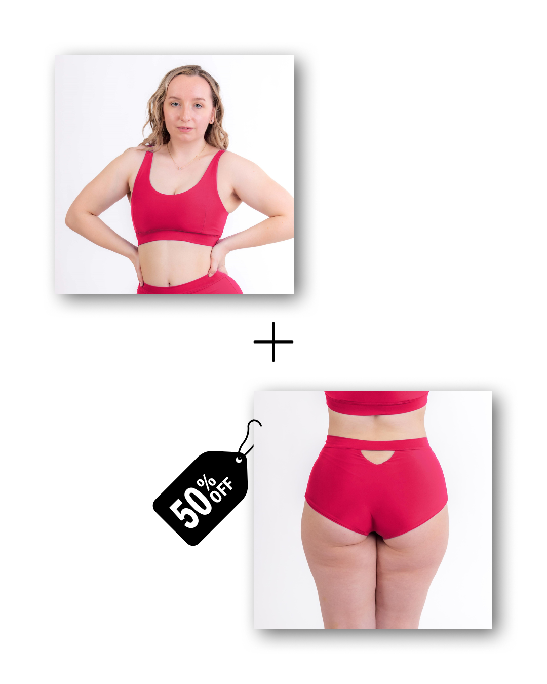 Basic Set Bundle in dangerously pink