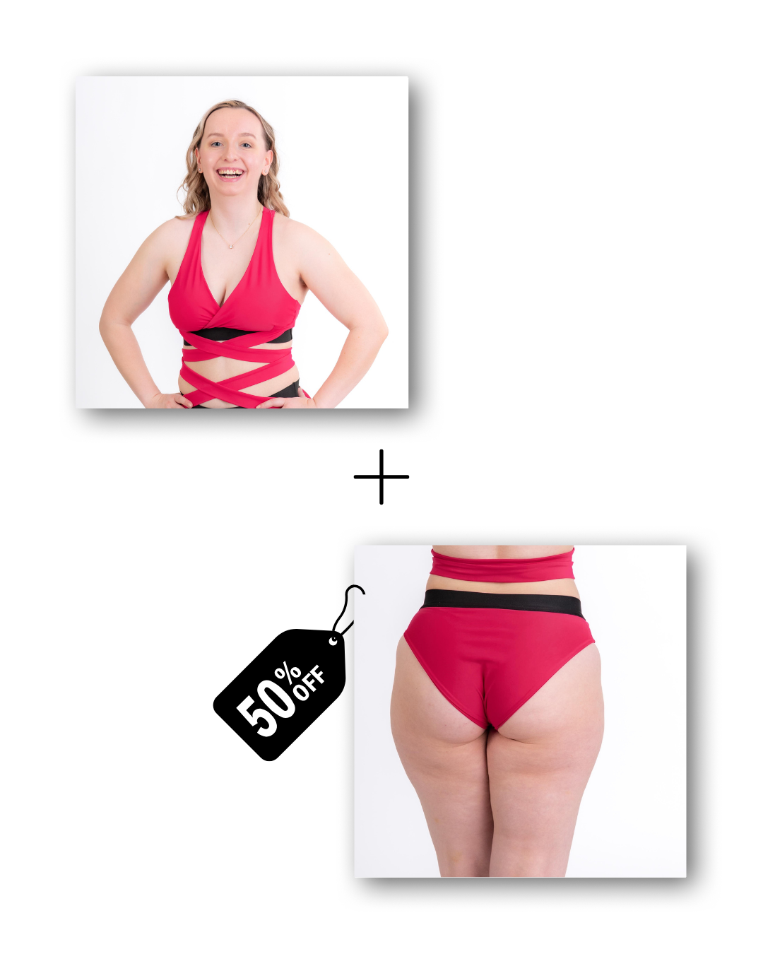 Wrap Set Bundle in dangerously pink