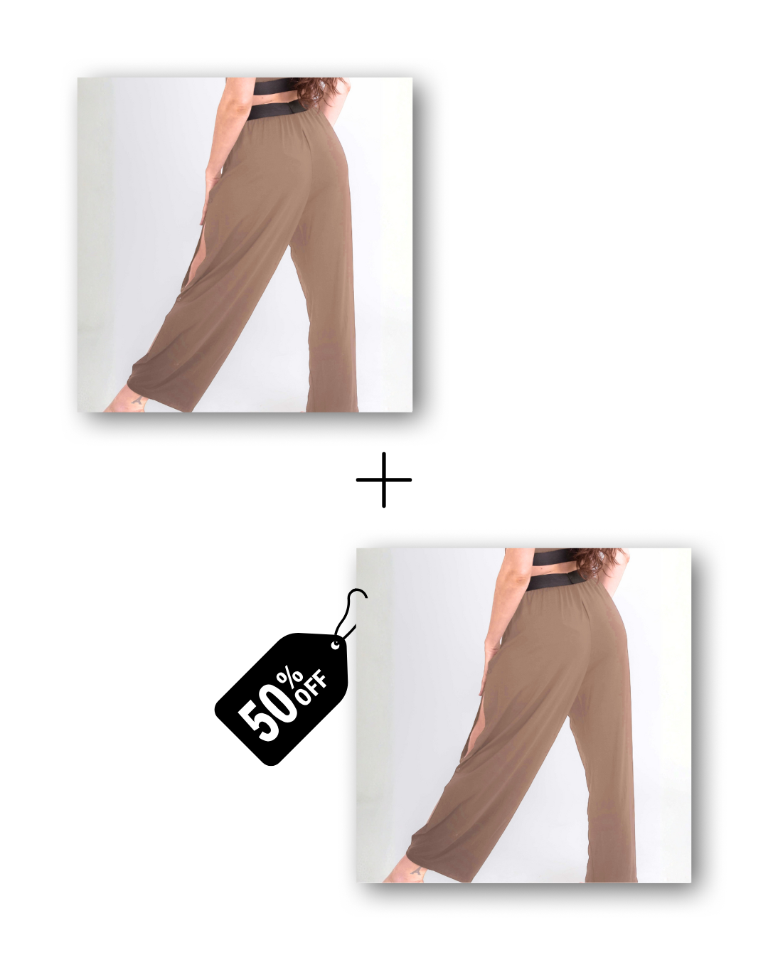 Pre-Workout & Flow Pants Bundle in cloudy taupe