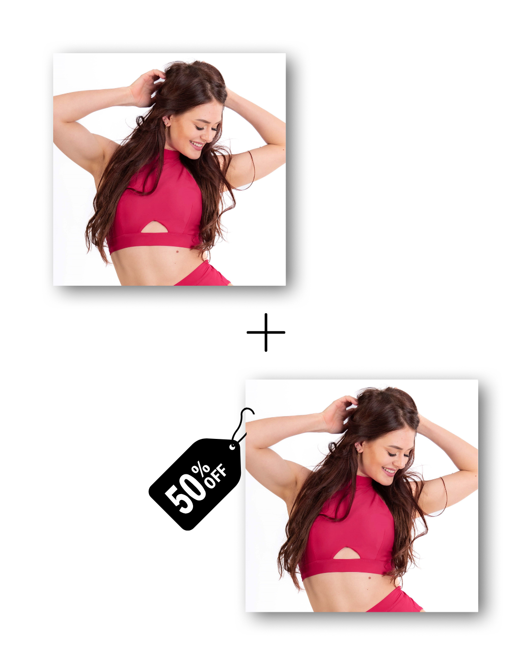 A-Line Top Bundle in dangerously pink