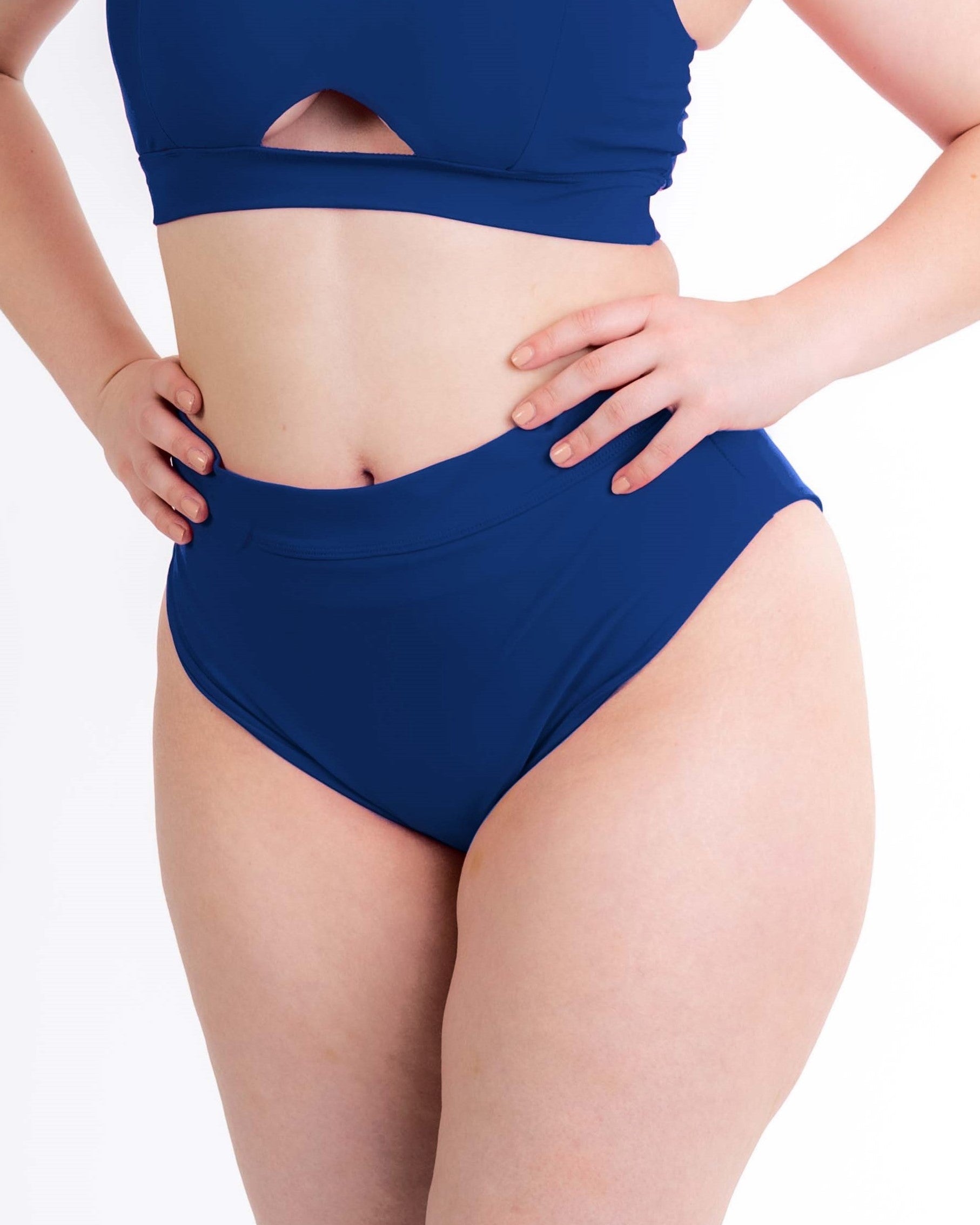 A-line shorts in deep blue sea