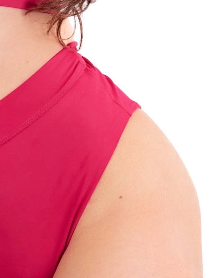 A-line shorts in dangerously pink