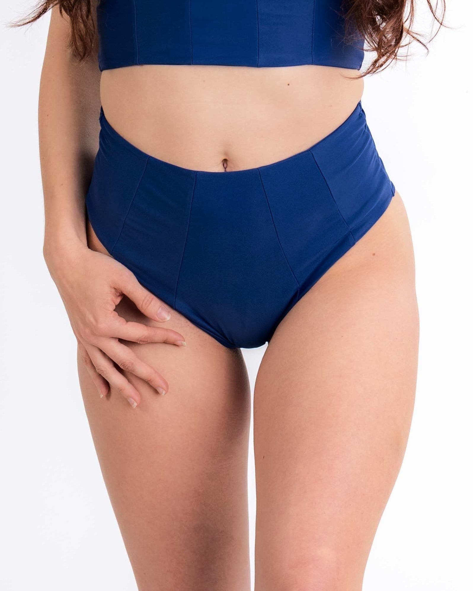 Corset shorts in deep blue sea