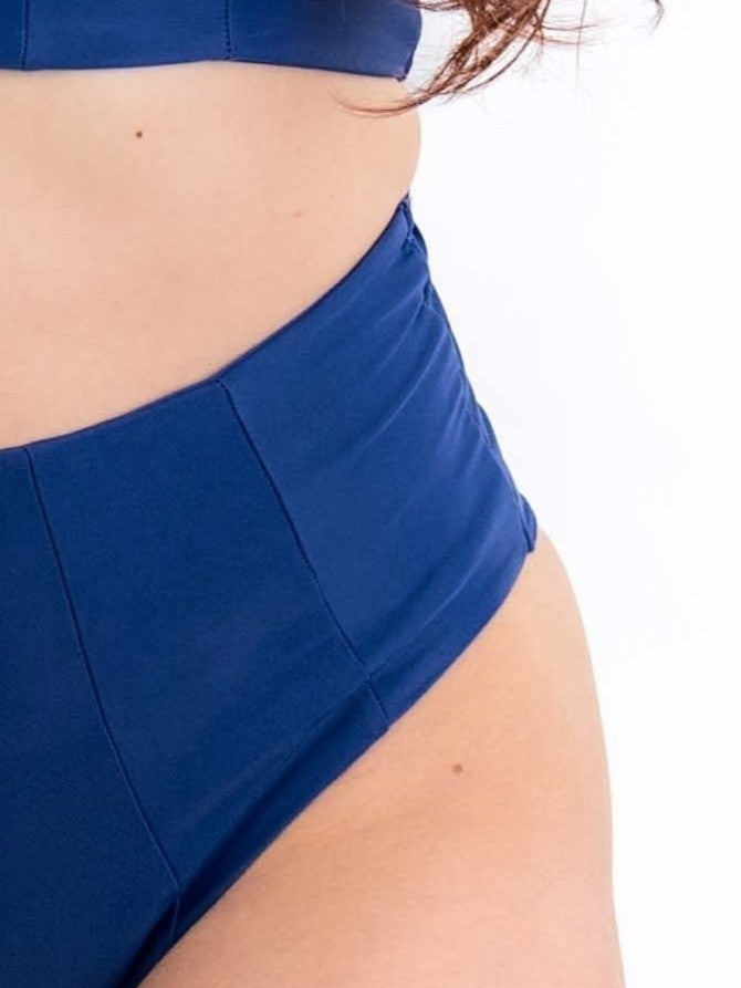 Corset shorts in deep blue sea