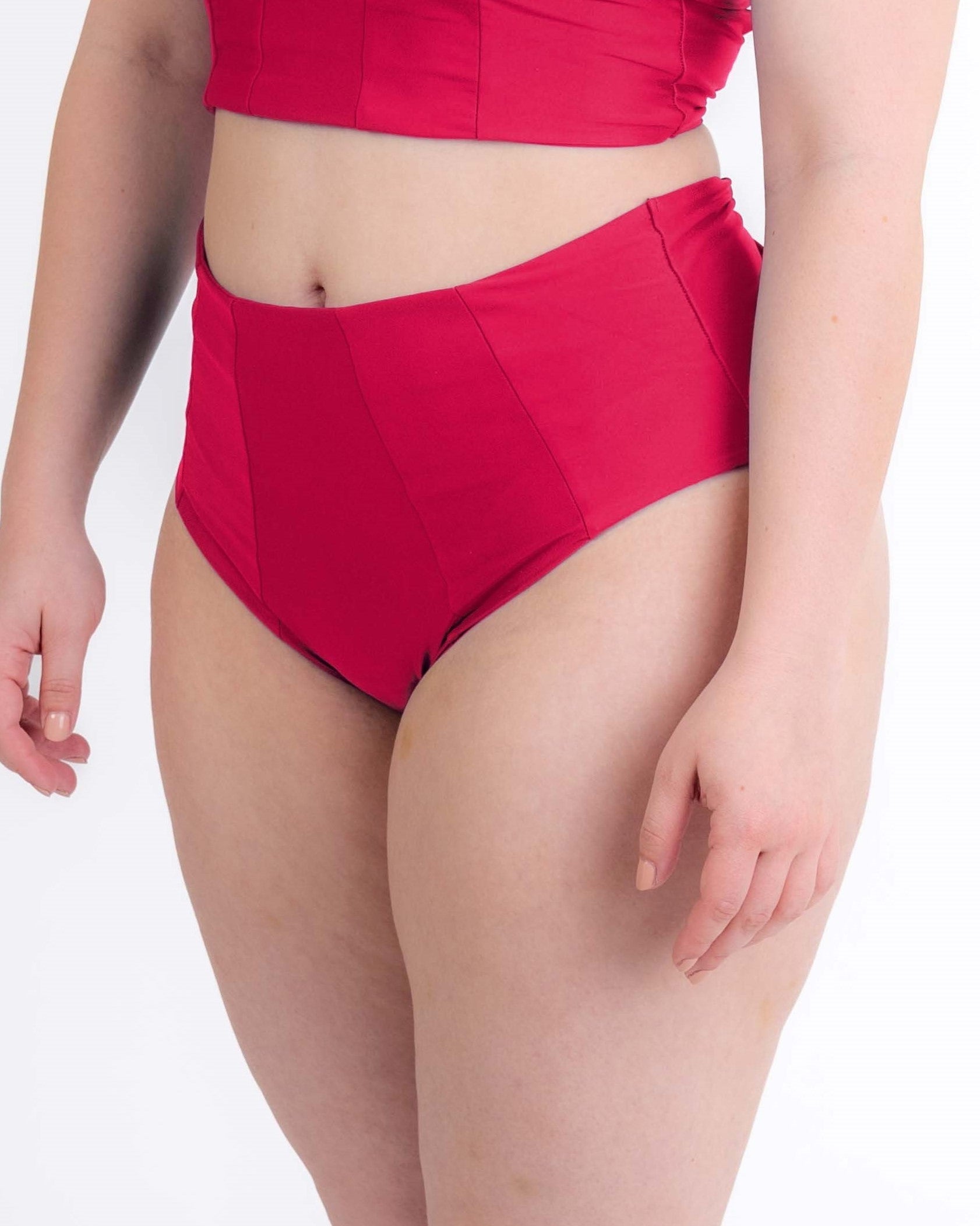 Corset shorts in dangerously pink