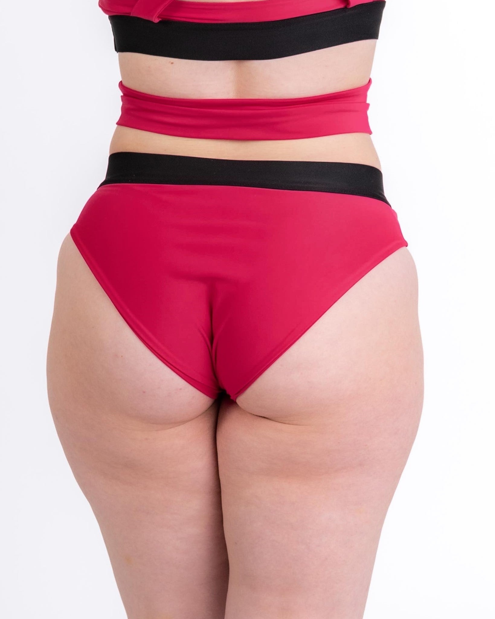 Wrap shorts in dangerously pink