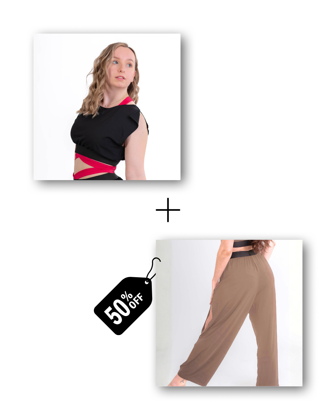 Pre-Workout & Flow Set Bundle in classic black / cloudy taupe