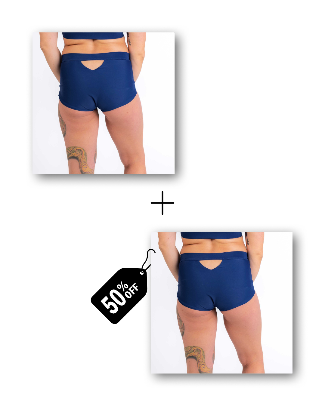 Basic shorts bundle in deep blue sea 