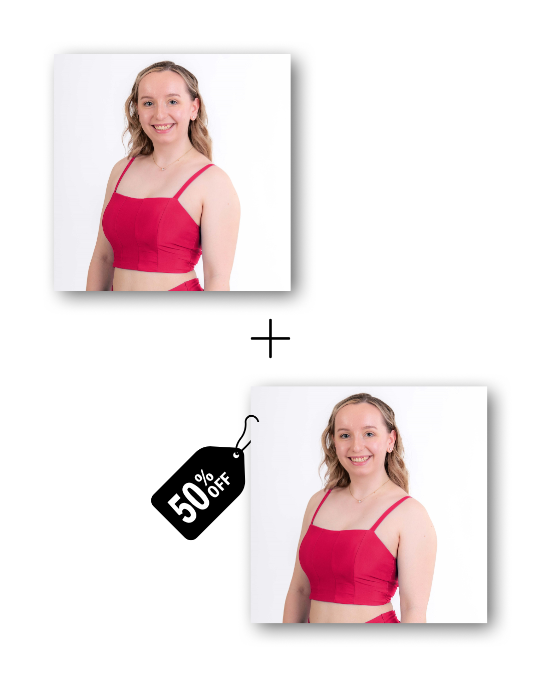 Corset Top Bundle in dangerously pink