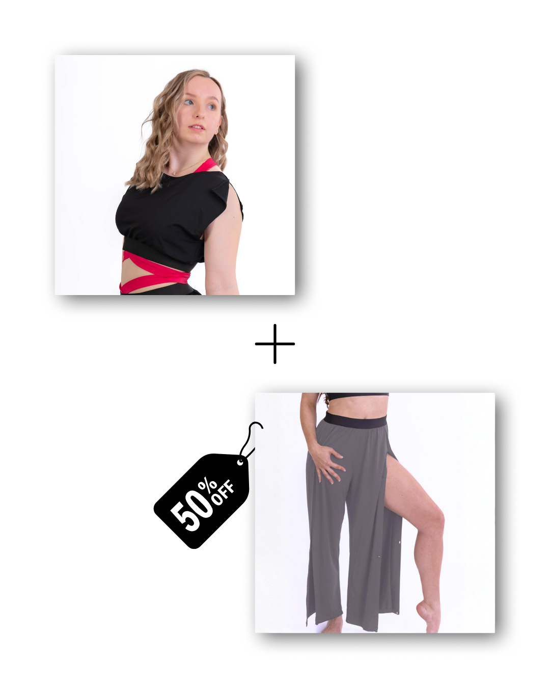 Pre-Workout & Flow Set Bundle in classic black / mouse gray