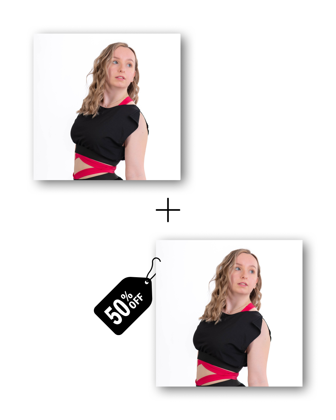 Pre-Workout & Flow Shirt Bundle in classic black