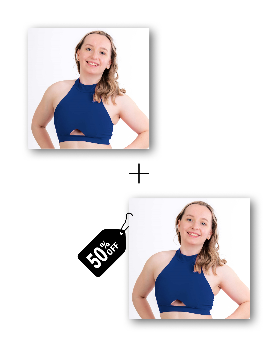 A-Line Top Bundle in deep blue sea 