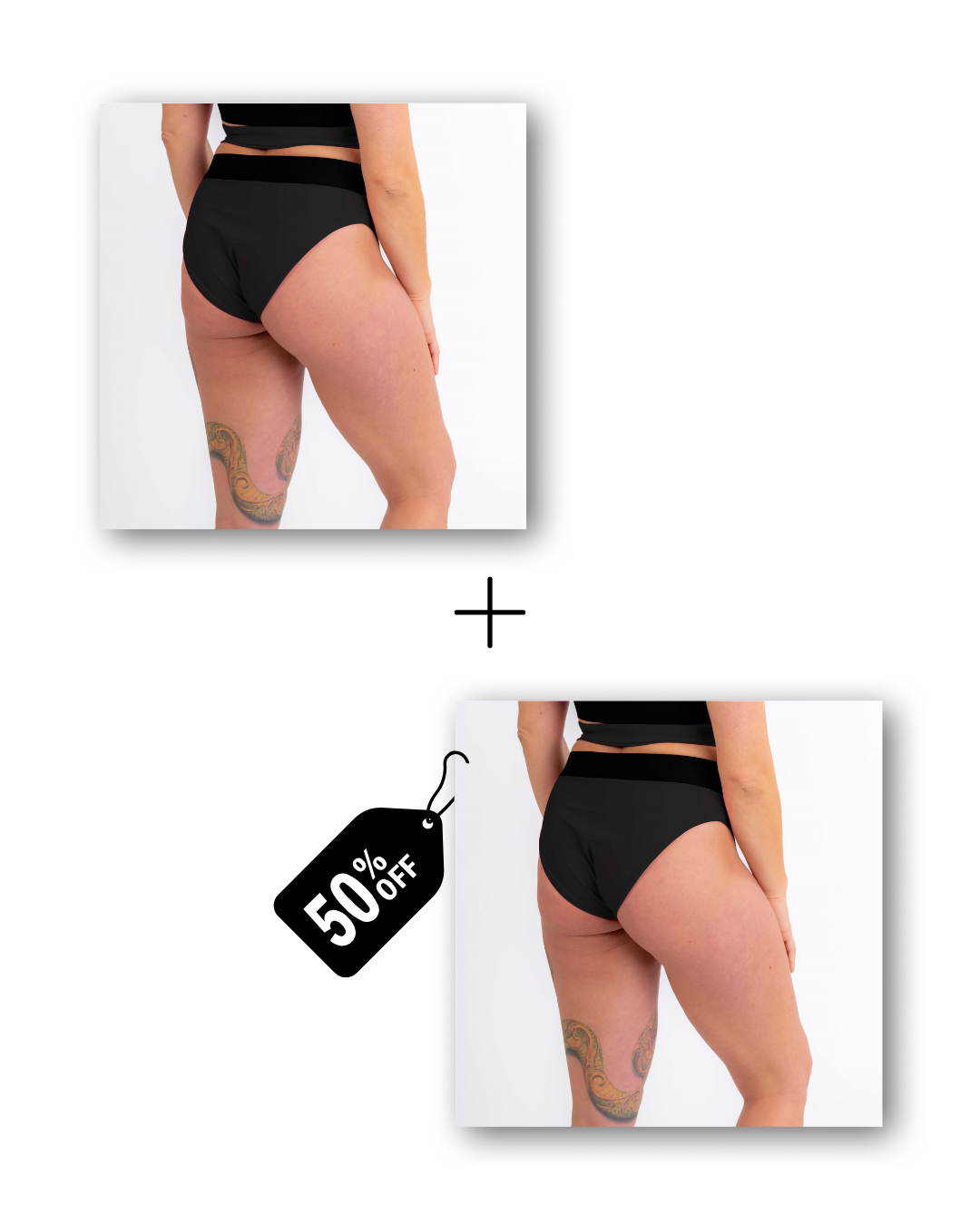 Wrap Shorts Bundle in classic black